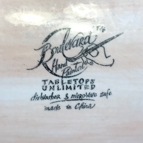 Hand Painted Rooster Serving Plate - Picture 5 of 5